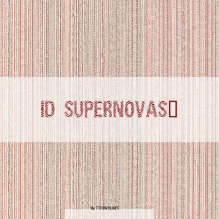 ID SupernovaSW example
